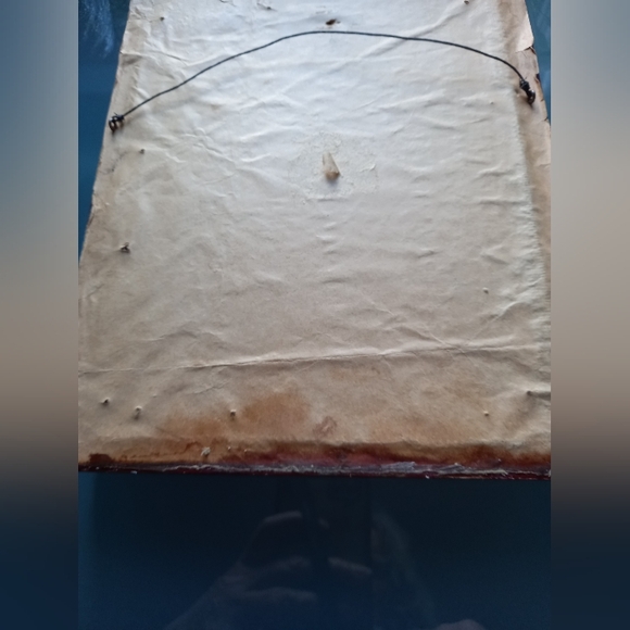 Vintage Fiber Art Framed Country House Scene - Picture 5 of 5